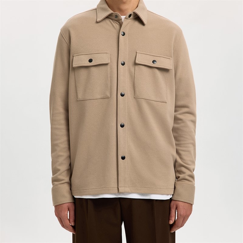 Mens Jackie Overshirt Savannah Tan - Image 4
