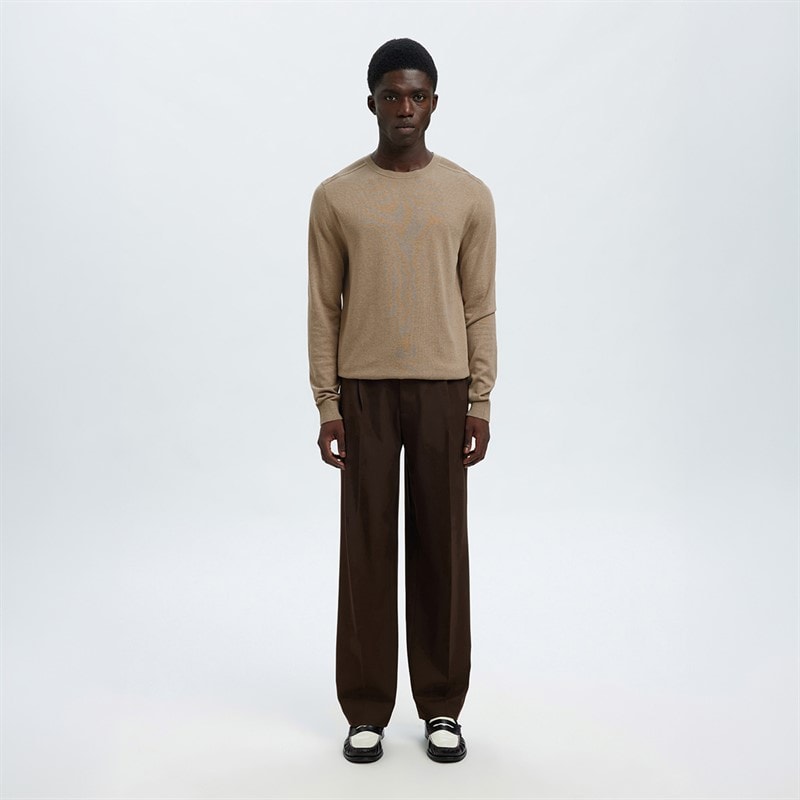 Mens Berg Crew Neck Jumper Savannah Tan - Image 2