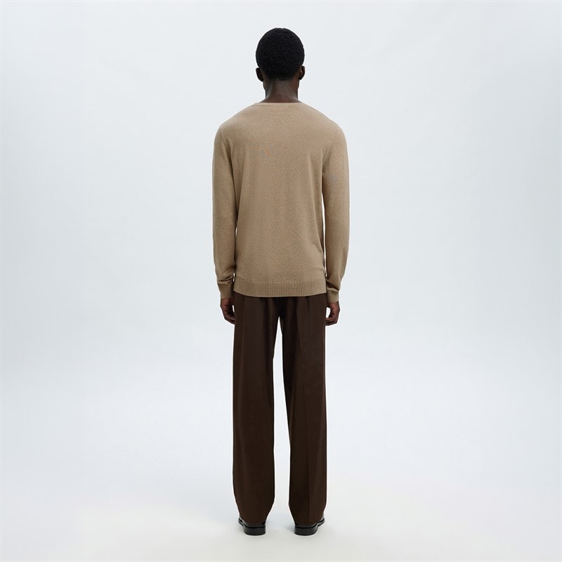 Mens Berg Crew Neck Jumper Savannah Tan - Image 3