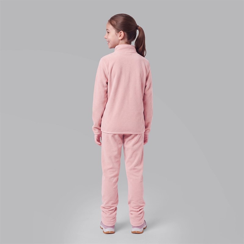 Girls Fleece Set Pink - Image 2