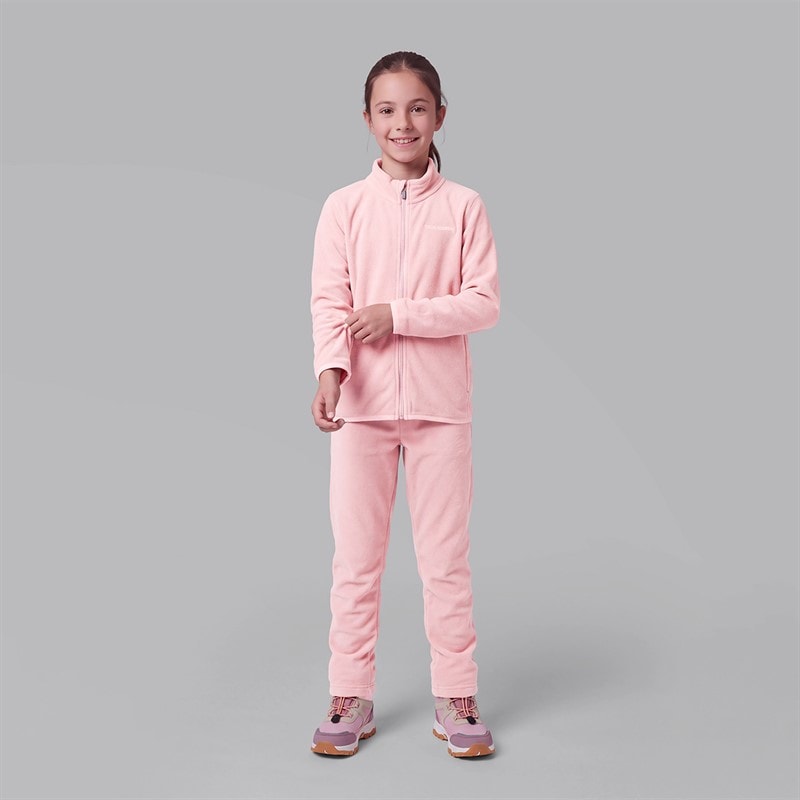 Girls Fleece Set Pink - Image 4