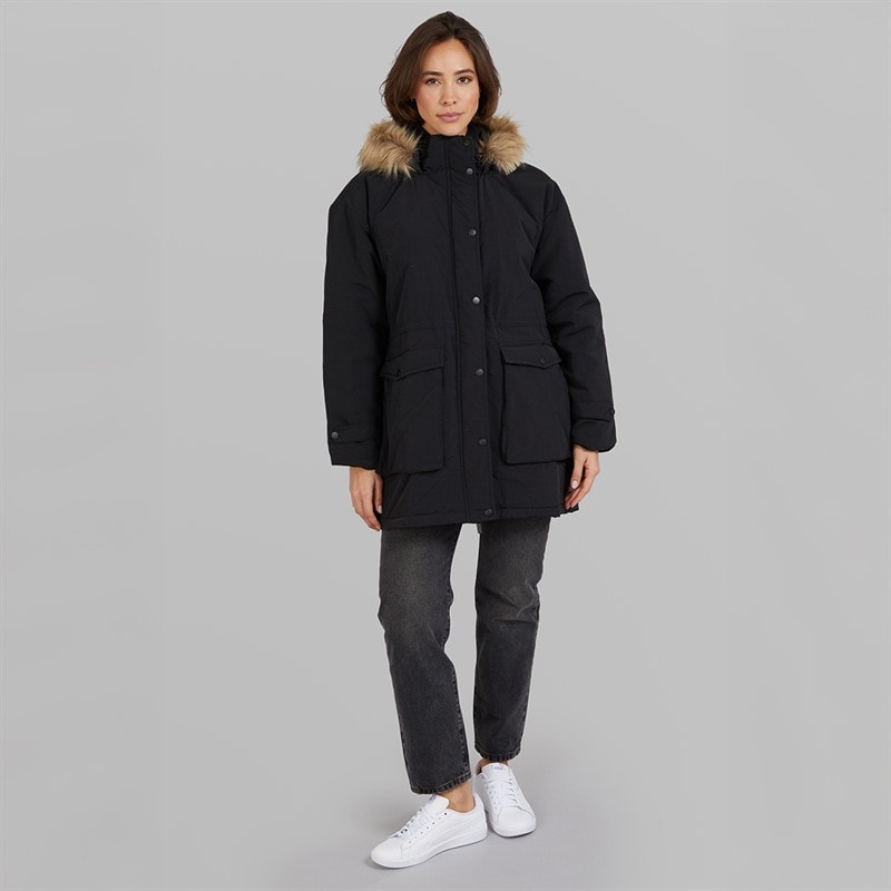 Womens Majlis Parka Black - Image 3