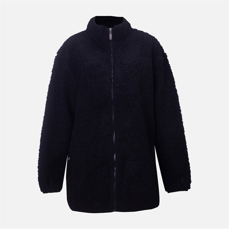 True North Womens Celine Pile Jacket Black