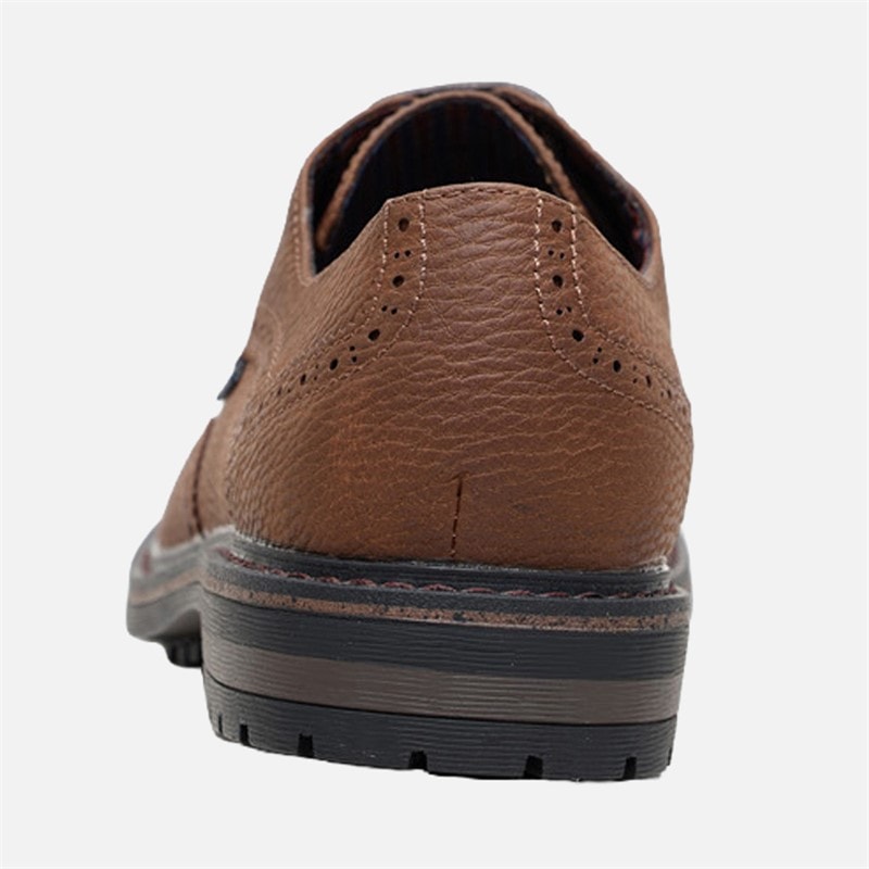 Mens Spitfire Brogue Shoes Caramel - Image 4