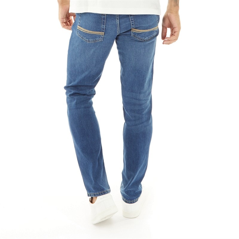 Mens Slim Fit Jeans Navy Overdye - Image 2