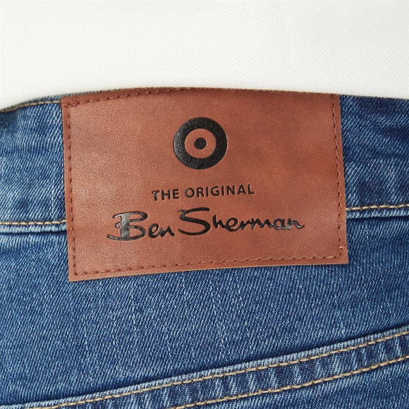 Mens Slim Fit Jeans Navy Overdye - Image 3