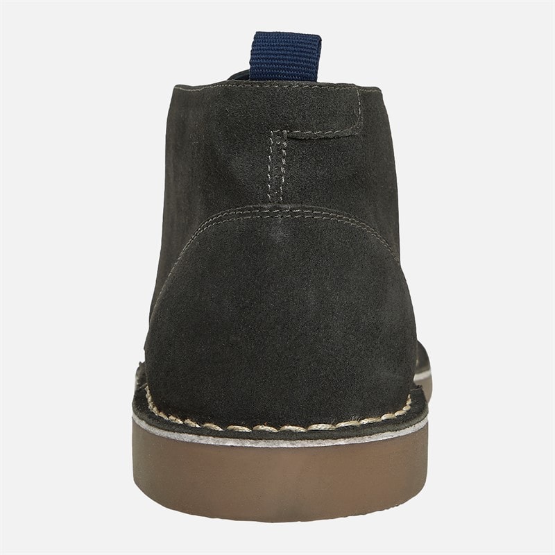 Mens Hemmings Suede Chukka Boots Grey Suede - Image 3