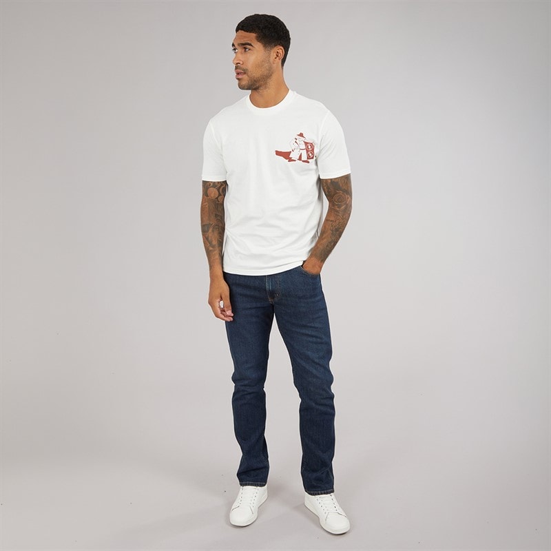 Mens Secret Tune Society T-Shirt Ivory - Image 4