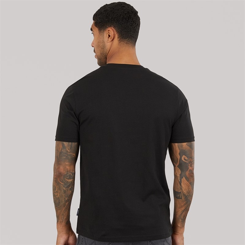 Mens Festival T-Shirt Black - Image 2