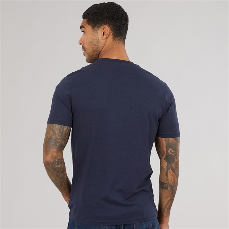 Mens Core Stripe T-Shirt Dark Navy - Image 2