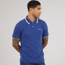 Mens Signature Pique Polo Persian Blue