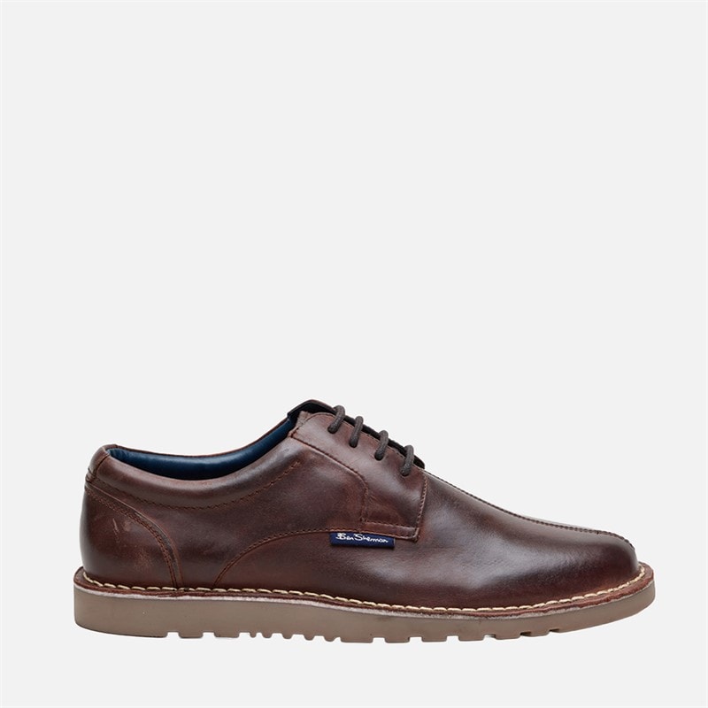 Mens Daltrey Shoes Brown Waxy - Image 1