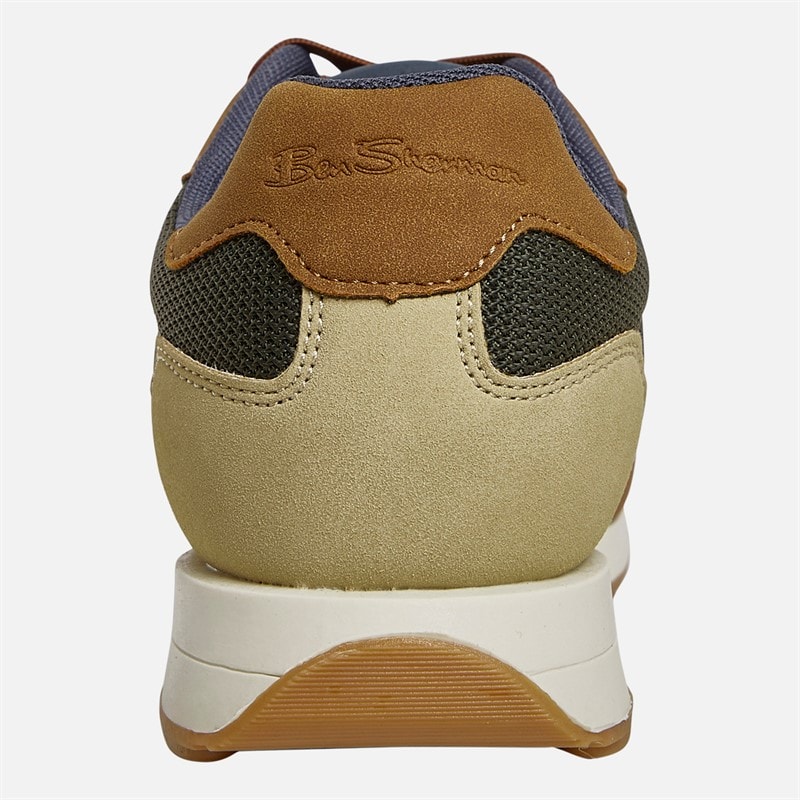 Mens Cruiser Trainers Green/Brown - Image 3