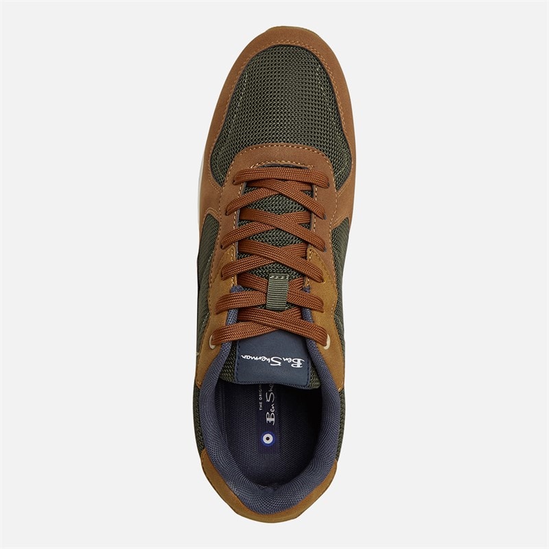 Mens Cruiser Trainers Green/Brown - Image 4