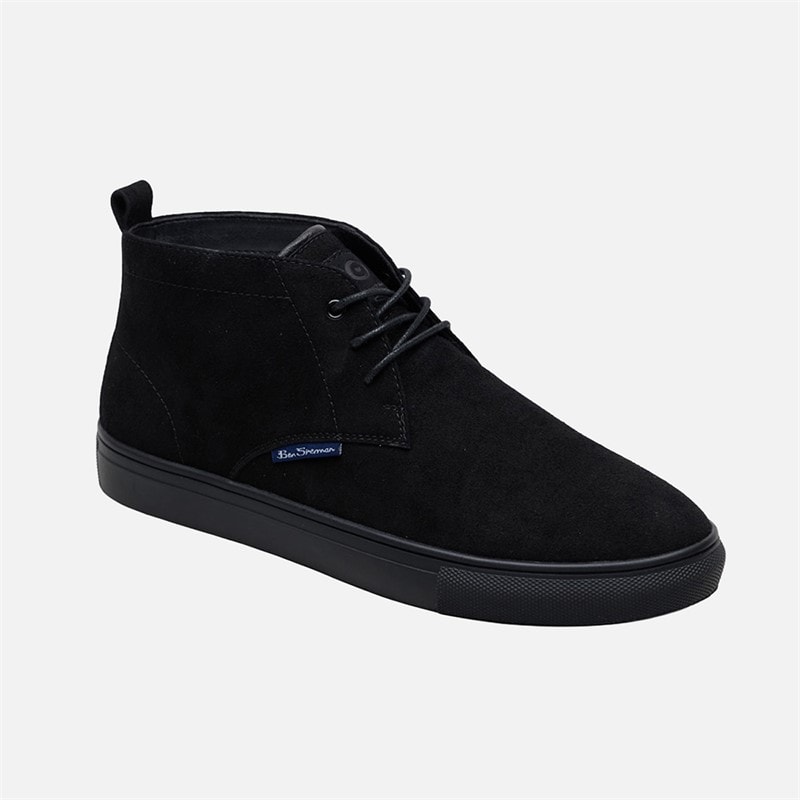 Mens Parky Chukka Boots Black Mono - Image 2