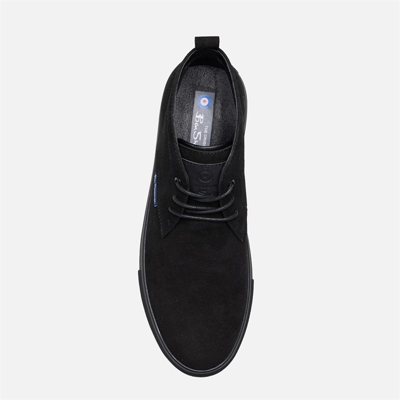 Mens Parky Chukka Boots Black Mono - Image 3