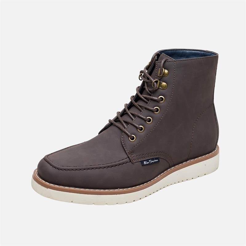 Mens Convoy Boots Chocolate Brown - Image 2