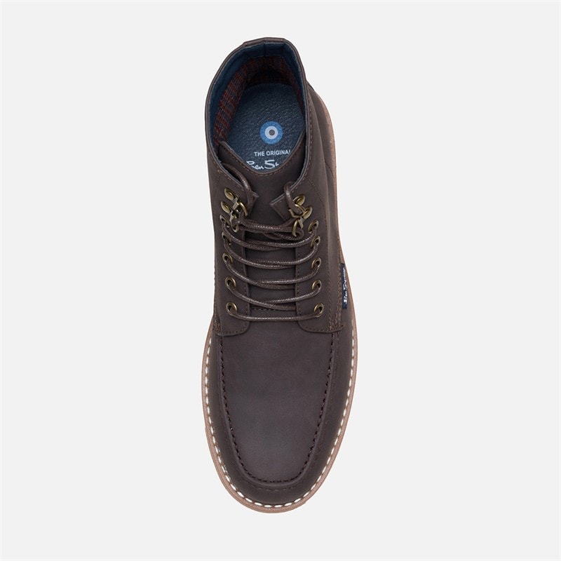 Mens Convoy Boots Chocolate Brown - Image 3