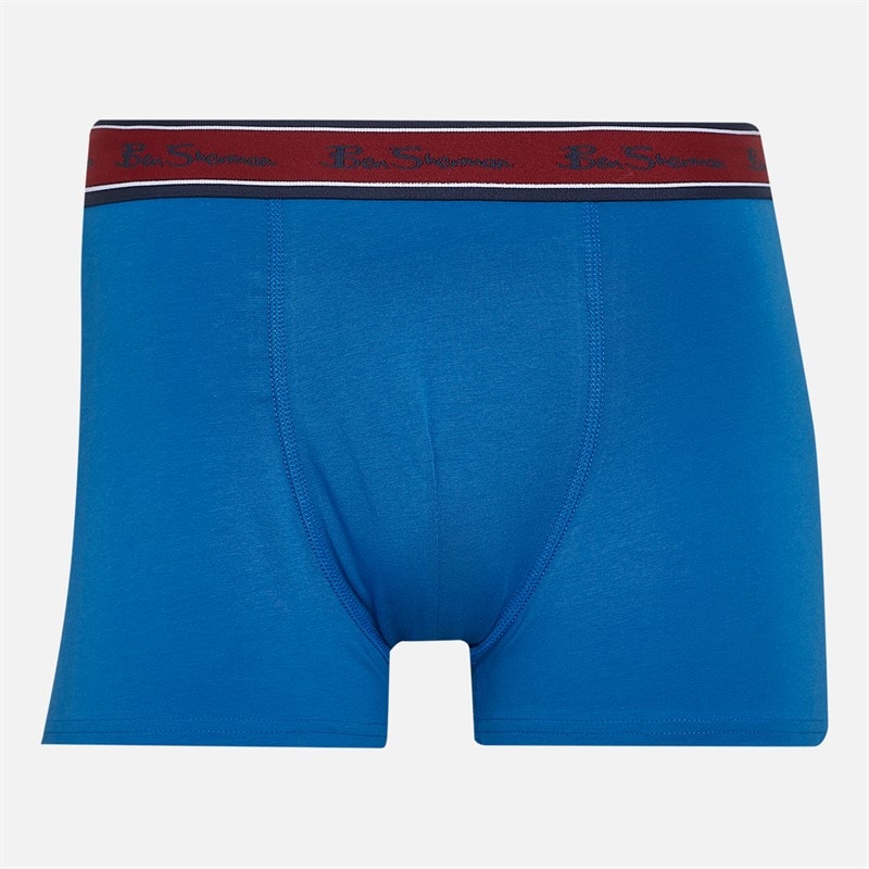 Mens Three Pack Trunks Checker/Plain - Image 2