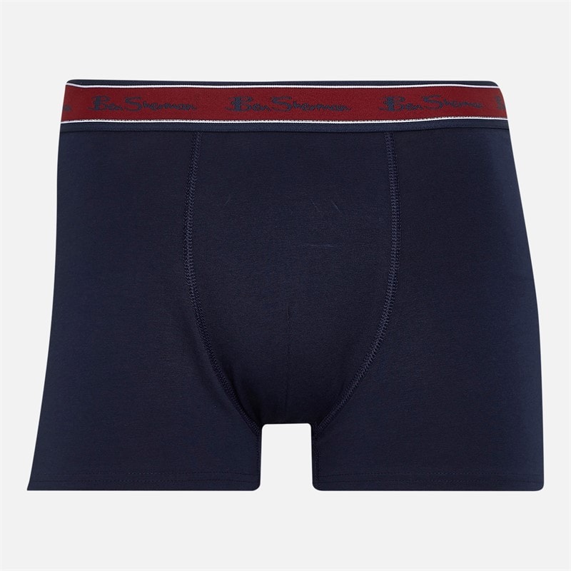 Mens Three Pack Trunks Checker/Plain - Image 3