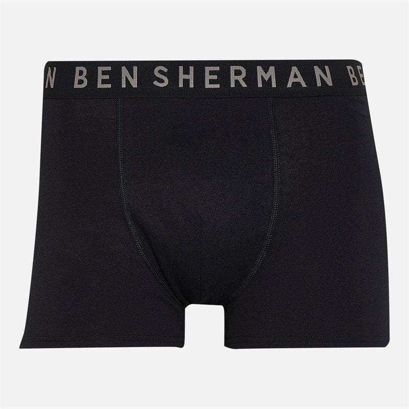 Mens Seven Pack Boxers Black/Grey - Image 2