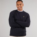 Mens Alliance Crew Neck Jumper French Navy