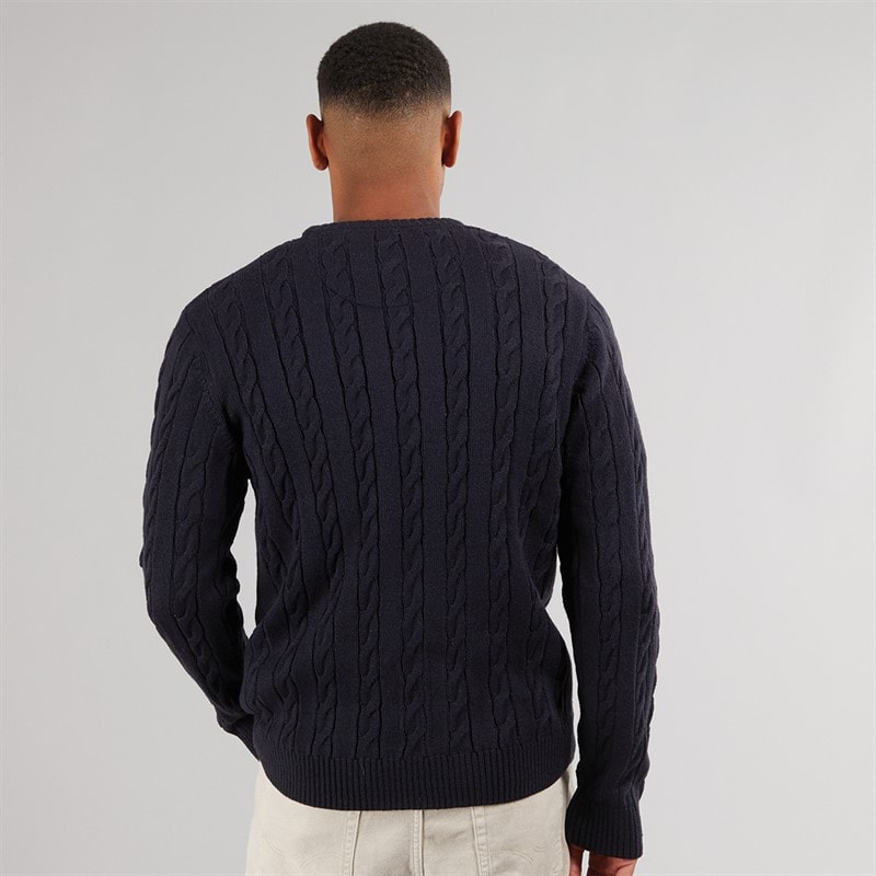 Mens Alliance Crew Neck Jumper French Navy - Image 2