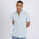 Mens Gilles Short Sleeve Shirt Baby Blue