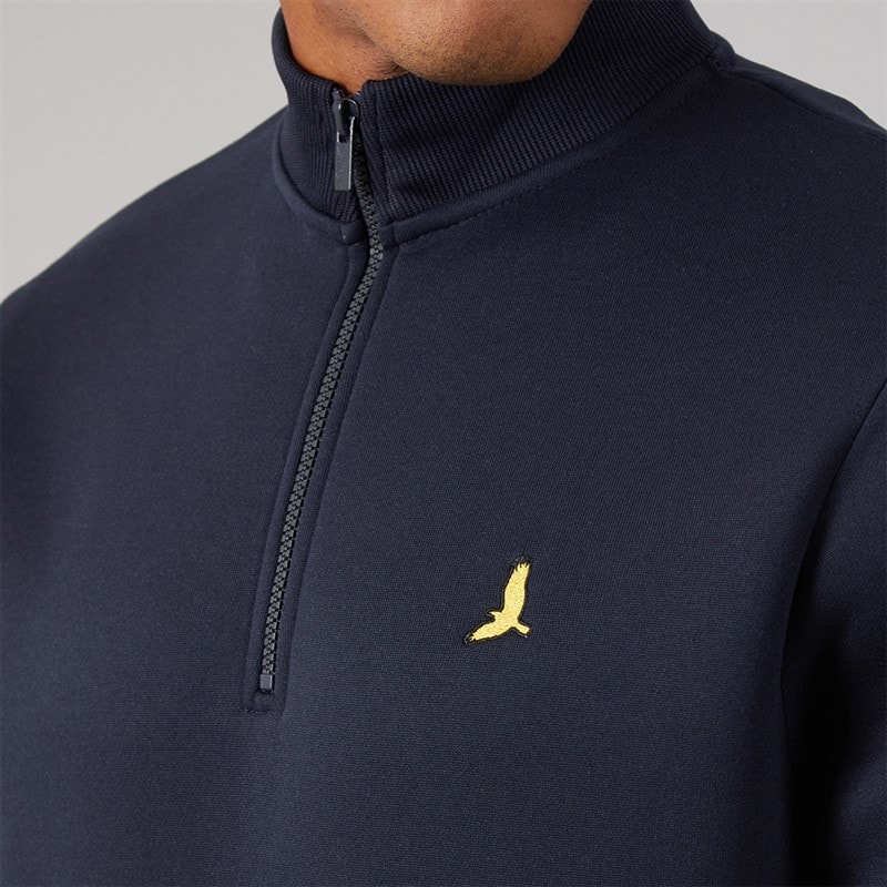 Mens Idaho Funnel Neck Jumper Navy - Image 5