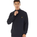 Mens Agassi 1/4 Zip Jumper Navy