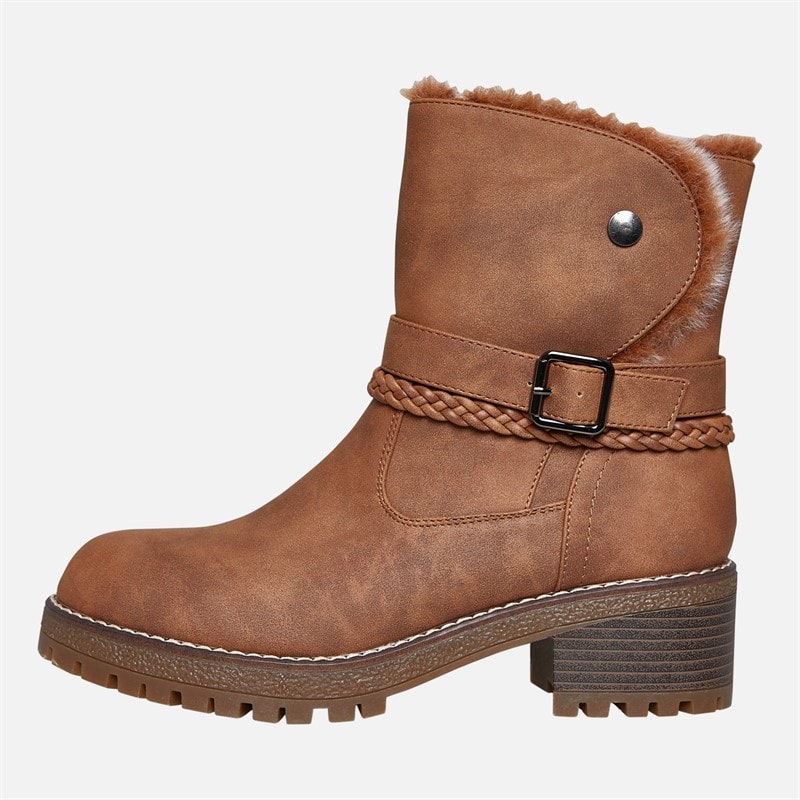 Womens Nora V2 Buckle Boots Brown - Image 2