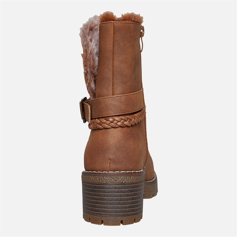 Womens Nora V2 Buckle Boots Brown - Image 4