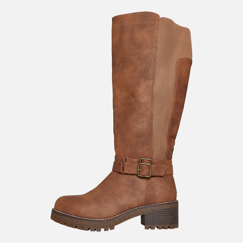 Womens Nora Knee High Boots Brown - Image 2