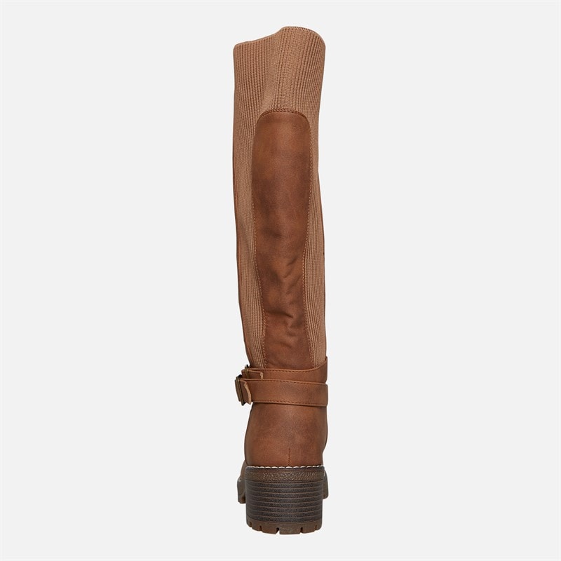 Womens Nora Knee High Boots Brown - Image 4