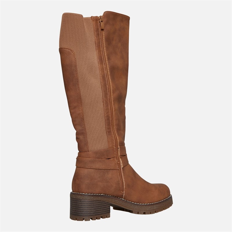 Womens Nora Knee High Boots Brown - Image 5