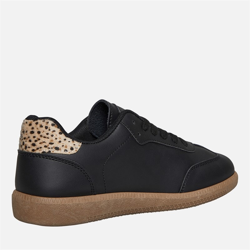 Womens Brae Soul Jayla Trainers Black/Leopard - Image 5