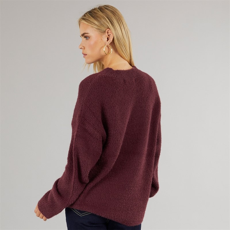 Womens Val Turtle Neck Jumper Aubergine - Image 2