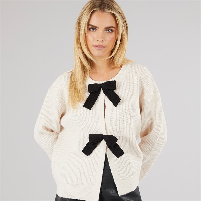 Womens Miya Fisherman Cardigan Oatmeal - Image 5