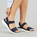 Womens Nova Ankle Strap Sandals Navy