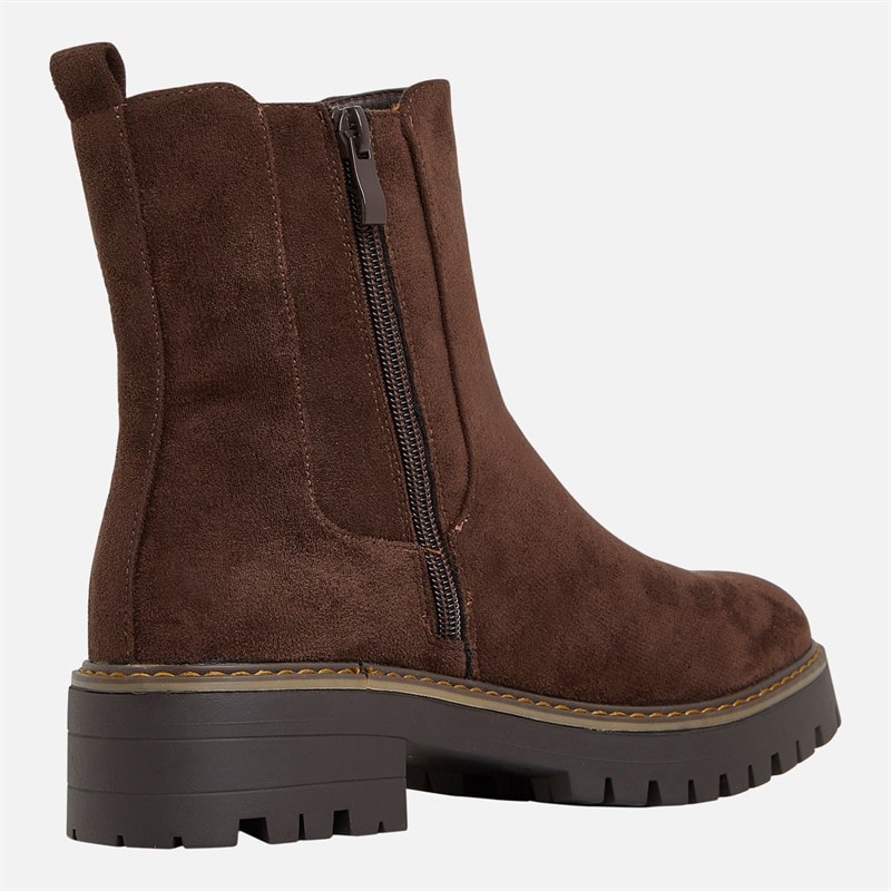 Womens Sam Chelsea Boots Chocolate Brown - Image 4