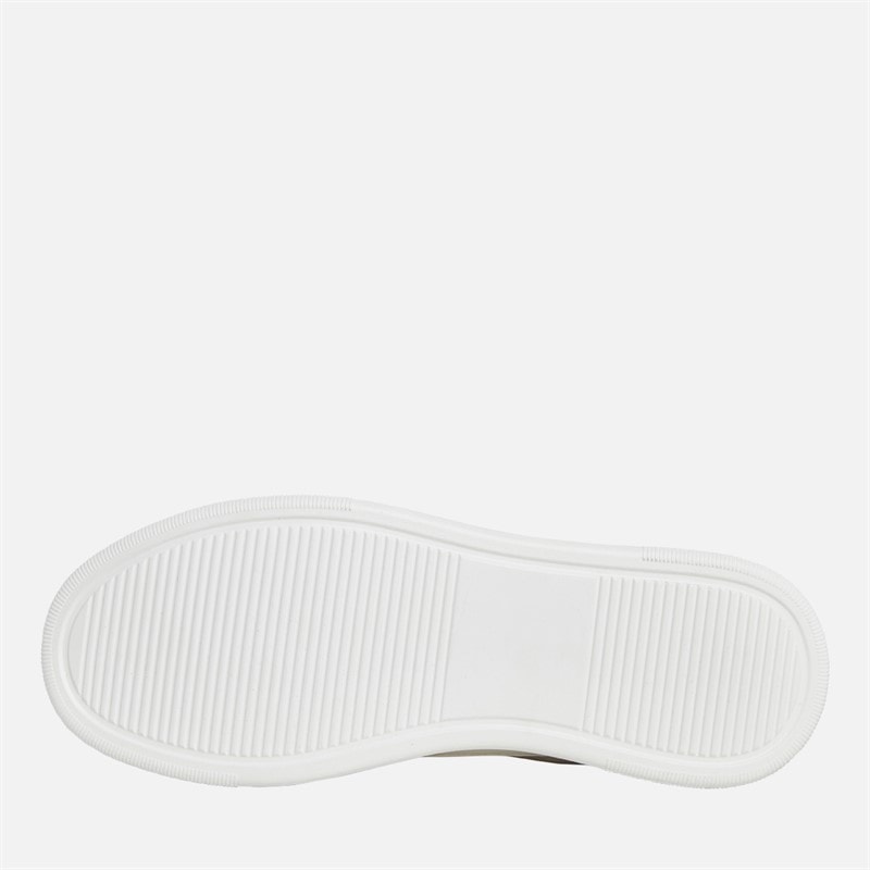 Mens Jax PU Trainers White - Image 2