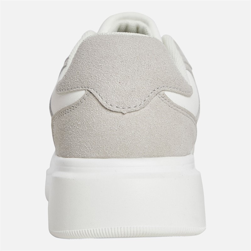 Mens Jax PU Trainers White - Image 3