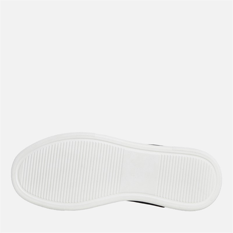 Mens Jax PU Trainers Black - Image 2