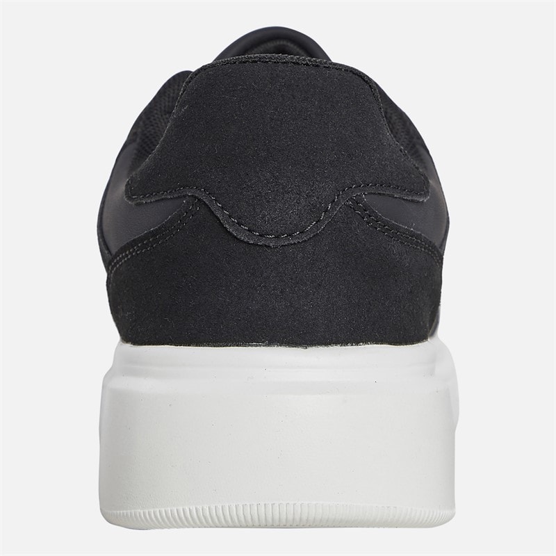Mens Jax PU Trainers Black - Image 3