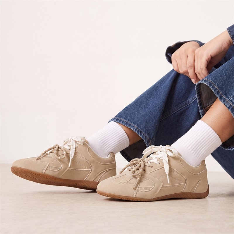 Womens Hollie Trainers Sand Taupe - Image 1