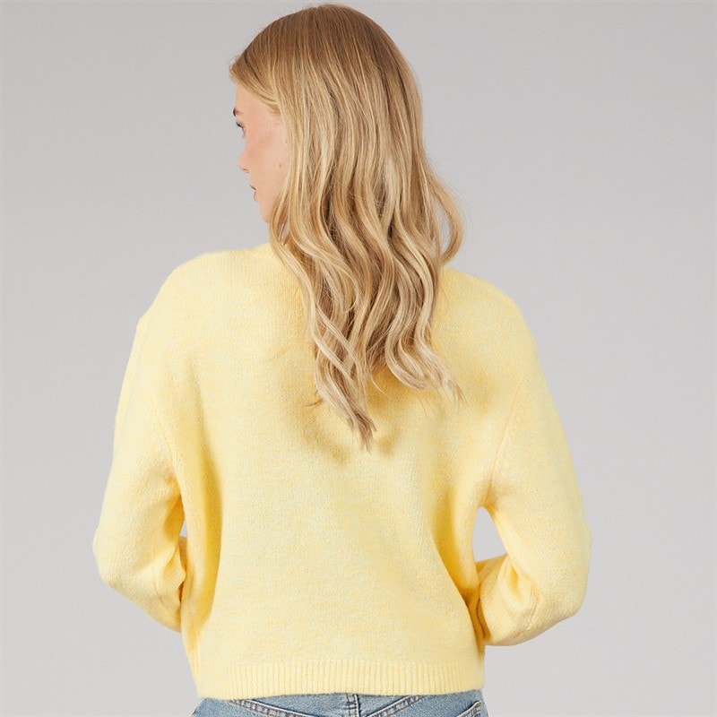 Womens Eva Raglan Cardigan Yellow - Image 2