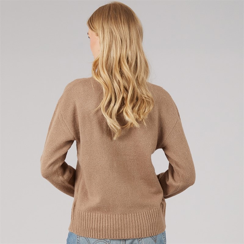 Womens Keaton Crew Neck Jumper Mink - Image 2