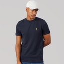 Mens Qunita Crew Neck T-Shirt Navy