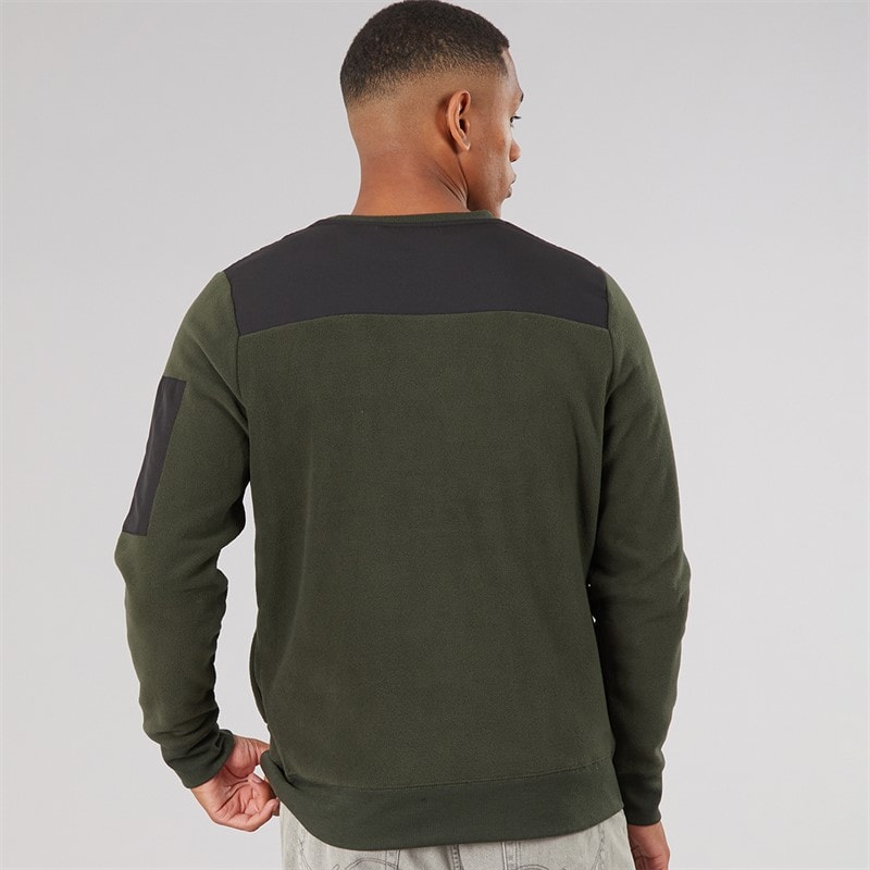 Mens Spartan Sweatshirt Khaki/Jet Black - Image 2