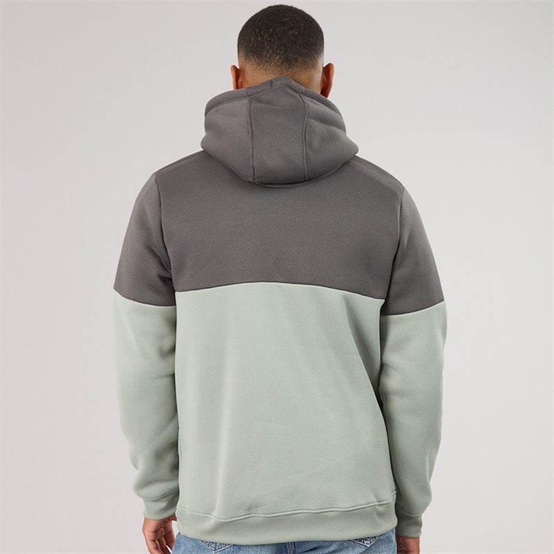 Mens Creevy Hoodie Charcoal/Mineral Green - Image 2